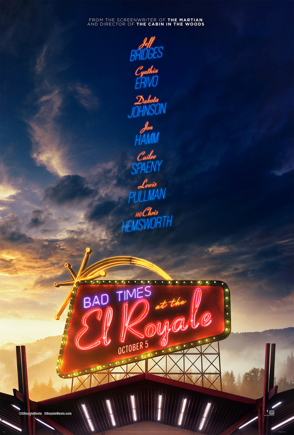 Bad Times at the El Royale poster