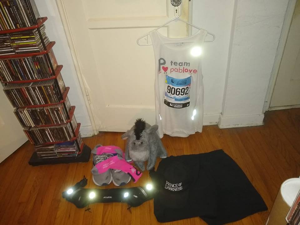 2019 LA Marathon Ben running gear