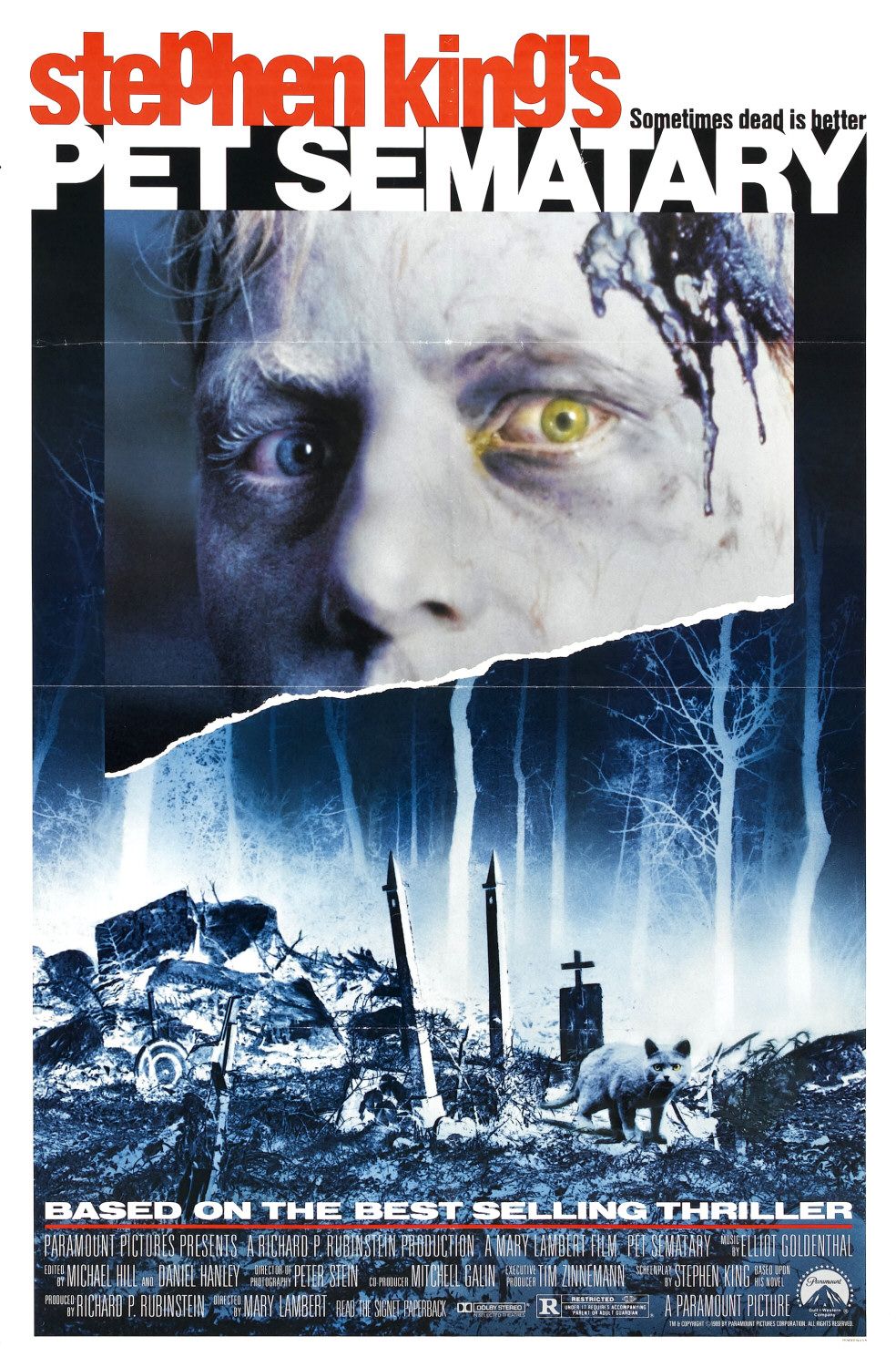 Pet Sematary 1989 poster